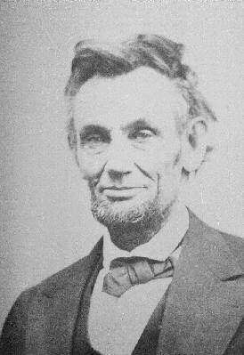 Abraham Lincoln close up shot.