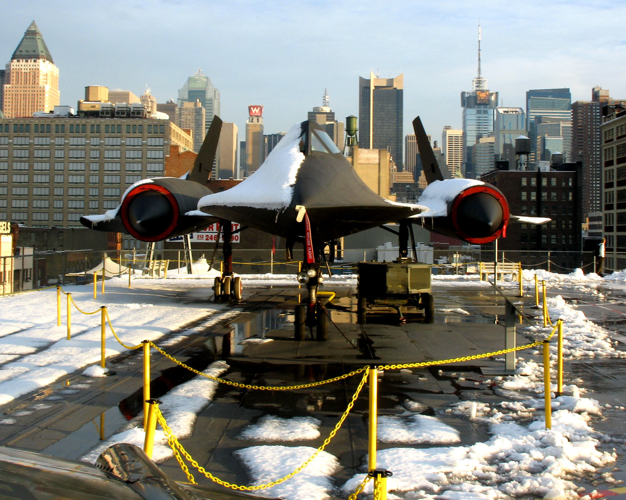 SR-71 on the Deck of the Intrepid